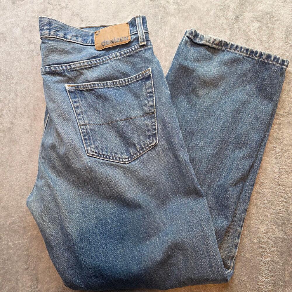 Denizen From Levi's 281 Jeans Mens 36x32 Blue Medium Wash Straight Leg Denim
